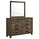 Option Dresser with Mirror (Rustic Golden Brown)
