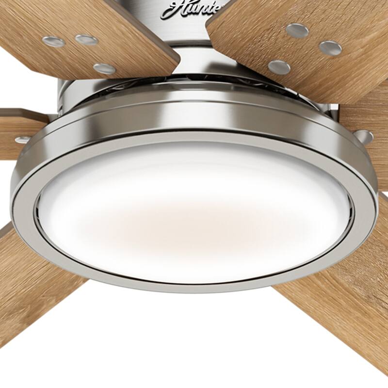 Hunter 70" Warrant Windmill Ceiling Fan with LED Light Kit and Wall Control - Farmhouse, Industrial, Contemporary