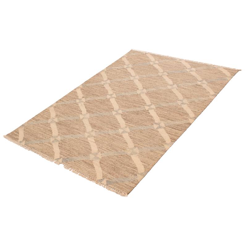 Ankara Taupe Kilim 5'3" x 7'10" - 5'3 x 7'10