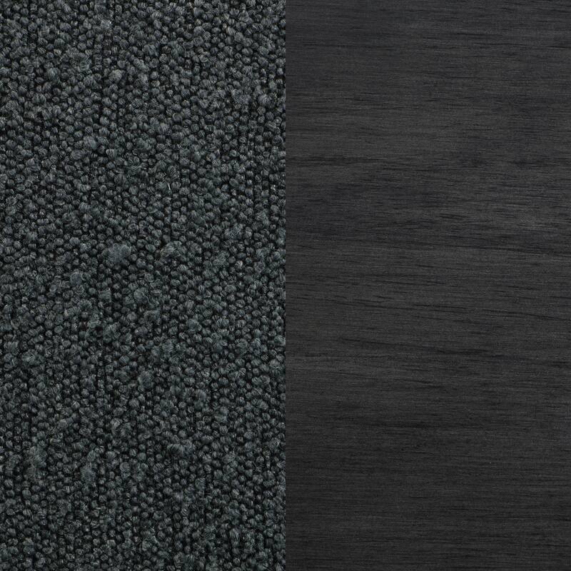 Black Boucle Upholstered Counter Chair (Set of 2)