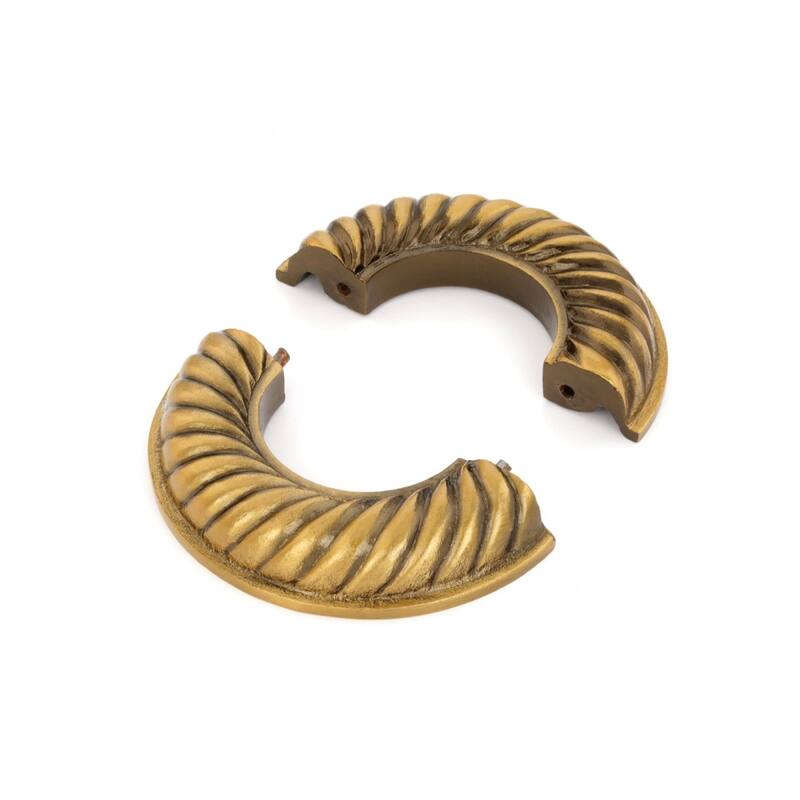 Gold Finish Aluminum Radiator Flange Le Cruller Style 1.5" (IPS) 1.88" ID - 3.88" OD Renovators Supply