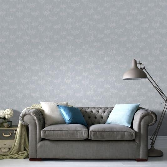 Graham & Brown Aura Blue Wallpaper - 20.5 X 396