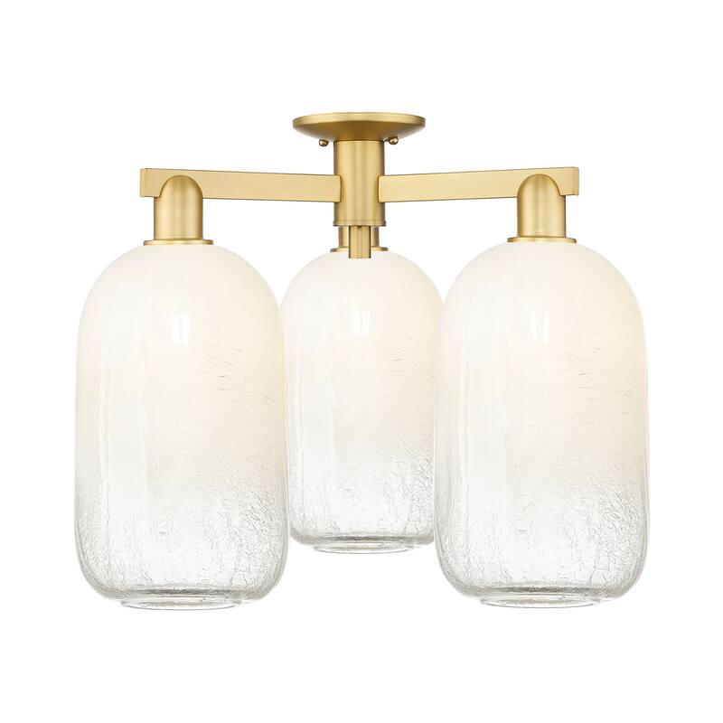 Innovations Lighting Downtown Urban - Brookhaven Cloche - 3 Light 25" Semi-Flush Mount