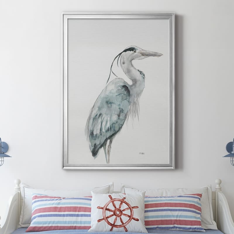 BLUE HERON I Premium Framed Canvas - Ready to Hang