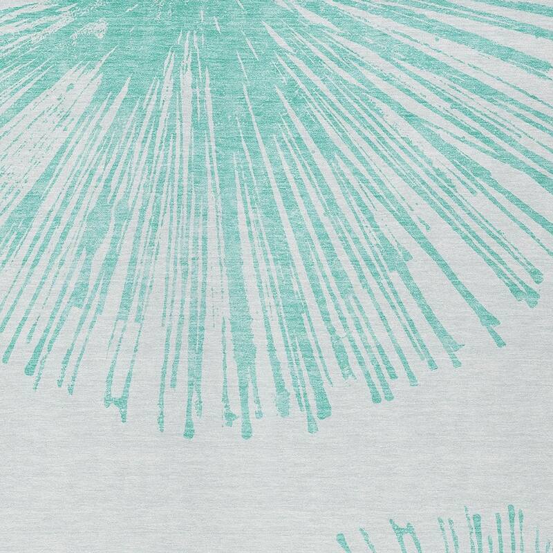 HomeRoots Abstract Transitional Rectangle Outdoor Rug