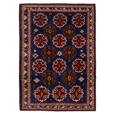 Teimani Navy Rug 6'9" x 9'6" - 6'9 x 9'6
