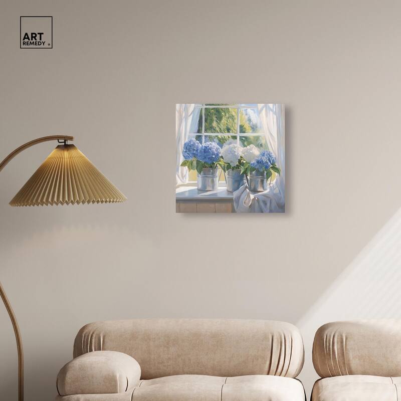 Window Bloom Canvas by Art Remedy, Gallery Wrapped
