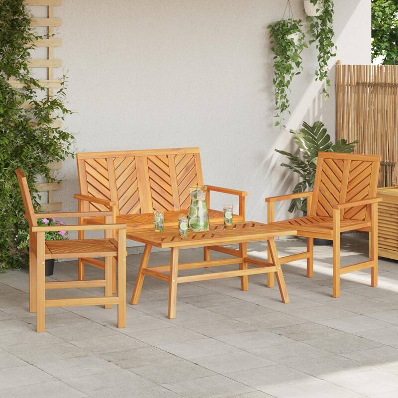 vidaXL 3/4/5 Piece Garden Lounge Set Solid Wood Acacia