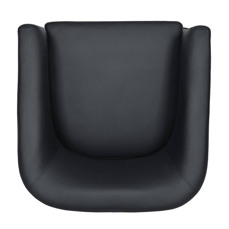 PU 360° Swivel Accent Chairs with Ergonomic Back and 220lb Weight Capacity