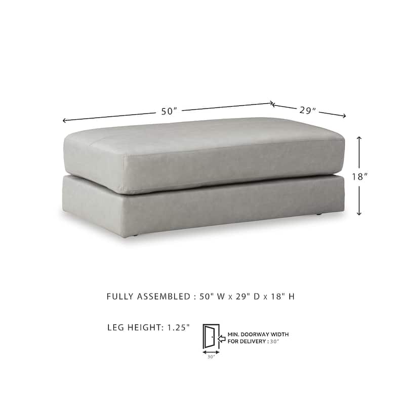 Signature Design by Ashley Amiata Oversized Accent Ottoman