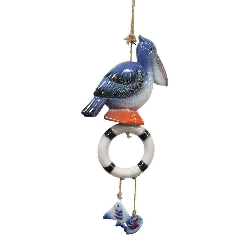 19.65" Ceramic Pleican Bell Drop