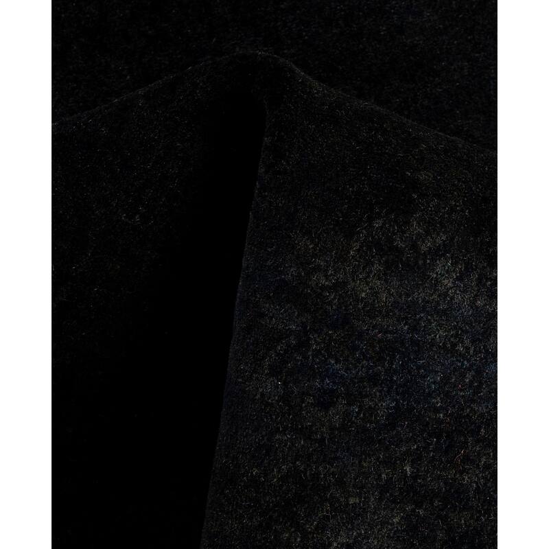 Overdyed One-of-a-Kind Hand-Knotted Area Rug - Black - 3' 2" x 5' 4"