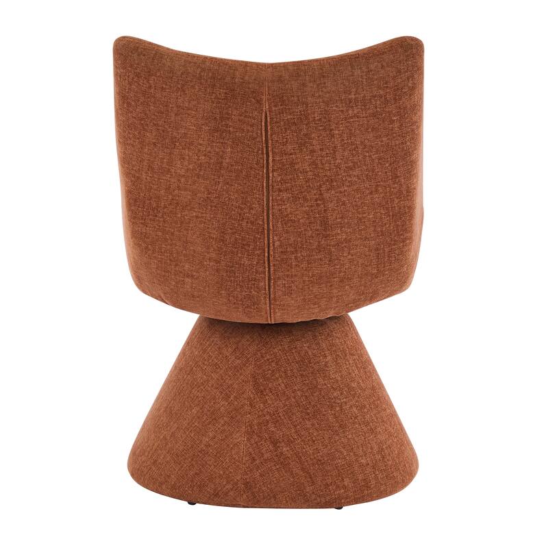 Christopher Knight Home - Modern 180° Swivel Upholstered Dining Chairs Set with Metal Frame & Wrap-round Design, Set of 2