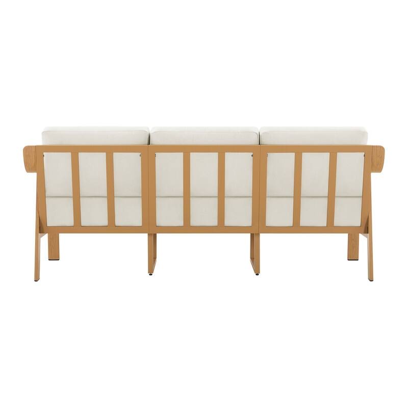 Spruce & Spring Outdoor Patio Furniture Set Aluminum Sofa Accent Chair