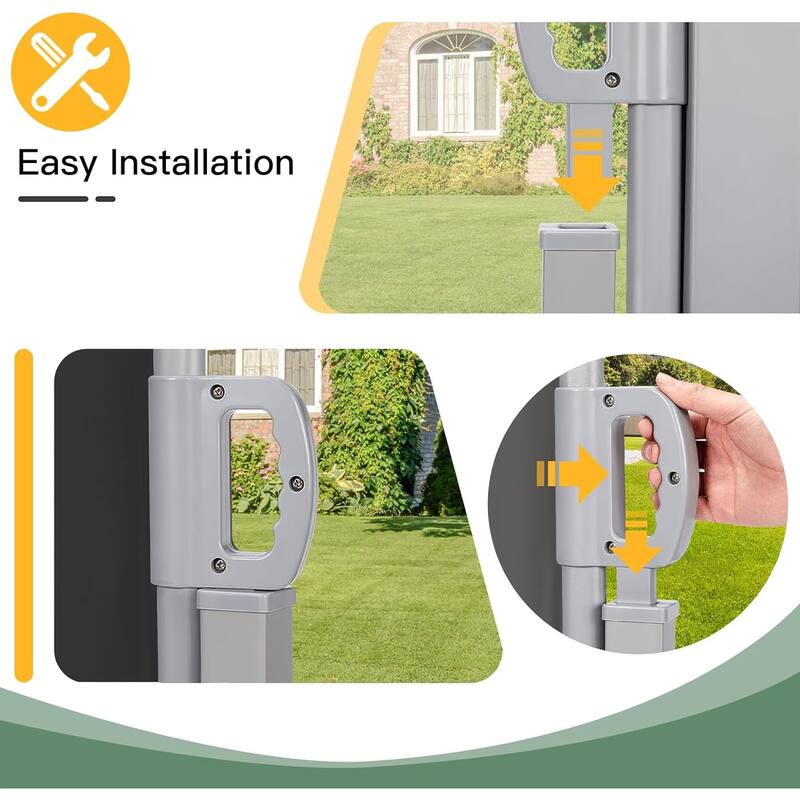 AECOJOY Retractable Side Awning Outdoor Privacy Screen