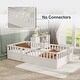 preview thumbnail 46 of 67, Montessori Wooden Children's Floor Bed, Floor Platform Bed Frame with Door, Super High Security Barrier for Boys Girls