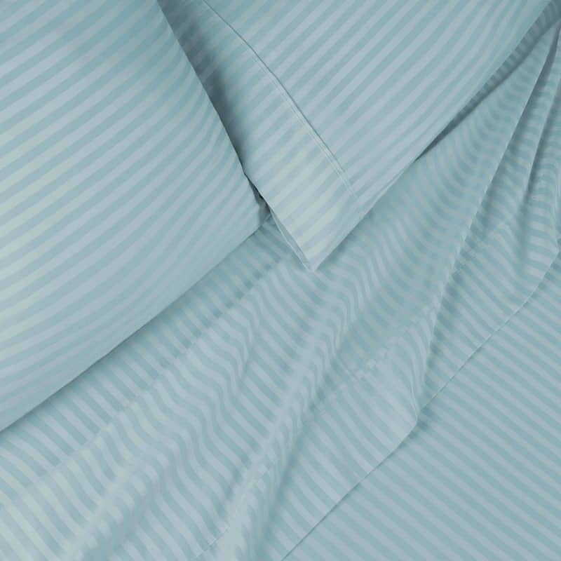 Superior Gyda Deep Pocket 400-Thread Count Striped Egyptian Cotton Sheets