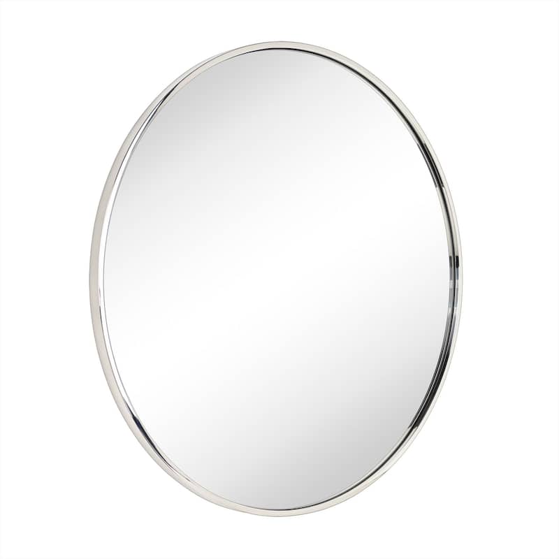 TEHOME Korra Round Wall Mirrors 30 and 36 Inch Metal Frame Options for Bathroom Bedroom & Entryway