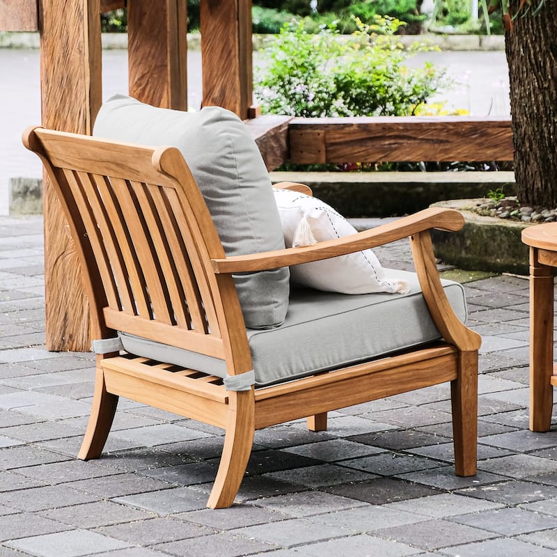 Cambridge Casual Robin Teak Outdoor Club Chair Set of 2