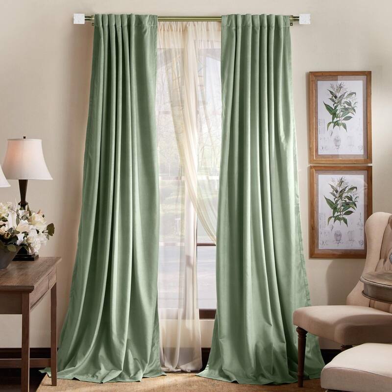 1-inch Diameter Cut Ice Adjustable Single Drapery Curtain Rod