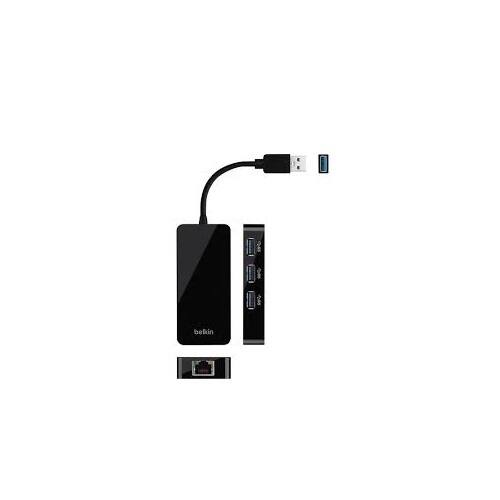 Shop Belkin B2b128tt 3 Port Usb 3 0 Hub With Gigabit Ethernet