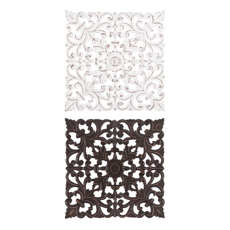 MH London - All Season Wall Decor Medallion Bianci Pack of 2 - White