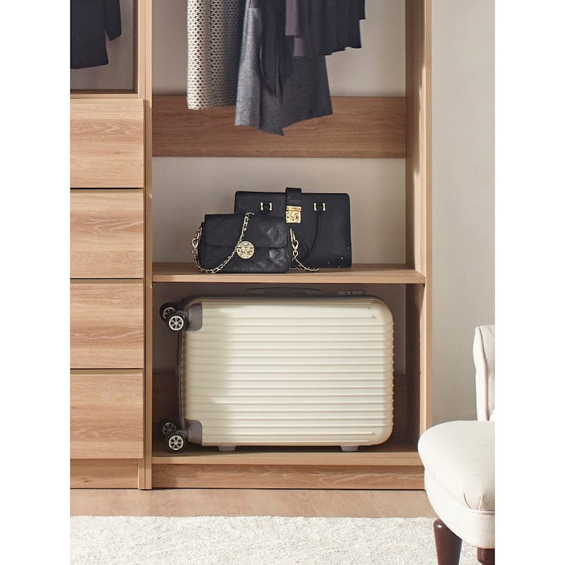 Prosper Oak Freestanding Walk in Wood Closet System