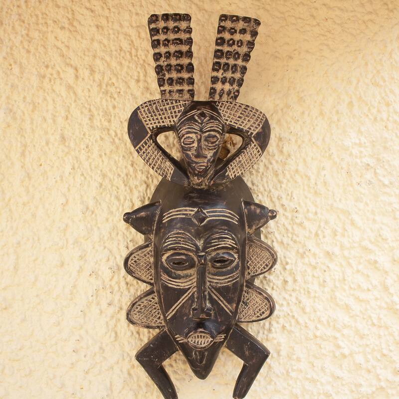 Novica Handmade Senufo Harvest African Wood Mask