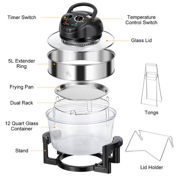 Shop Hometech 12 Quart 1200w Halogen Convection Countertop Oven