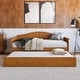 preview thumbnail 5 of 11, Acadia Twin Daybed with Twin Trundle in Light Toffee