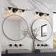 preview thumbnail 5 of 10, Rella Modern Farmhouse Black Gold Bathroom Vanity Light Orb Glass Dimmable Wall Sconces for Powder Room