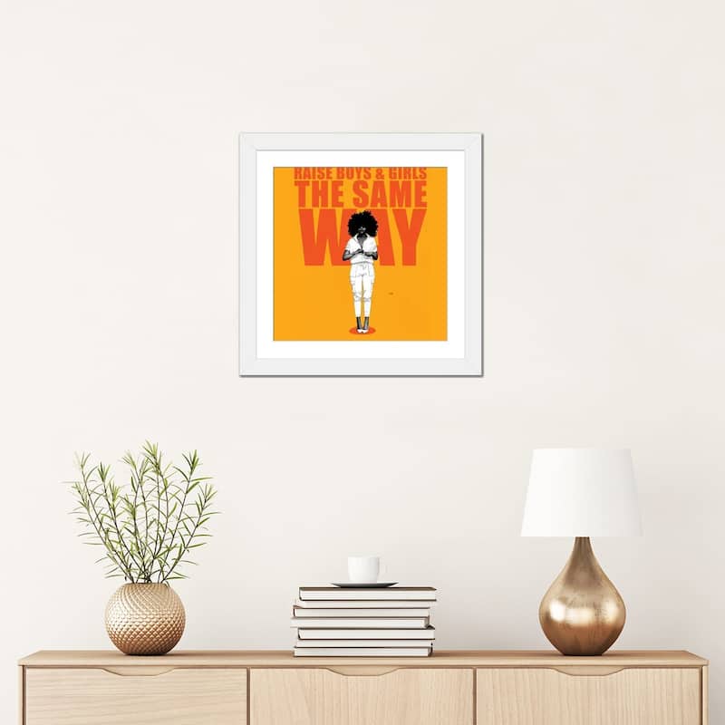 iCanvas "Raise Boys And Girls The Same Way" by Ohab TBJ