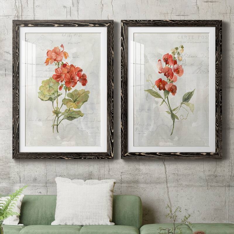 Linen Geranium-Premium Framed Print - Ready to Hang