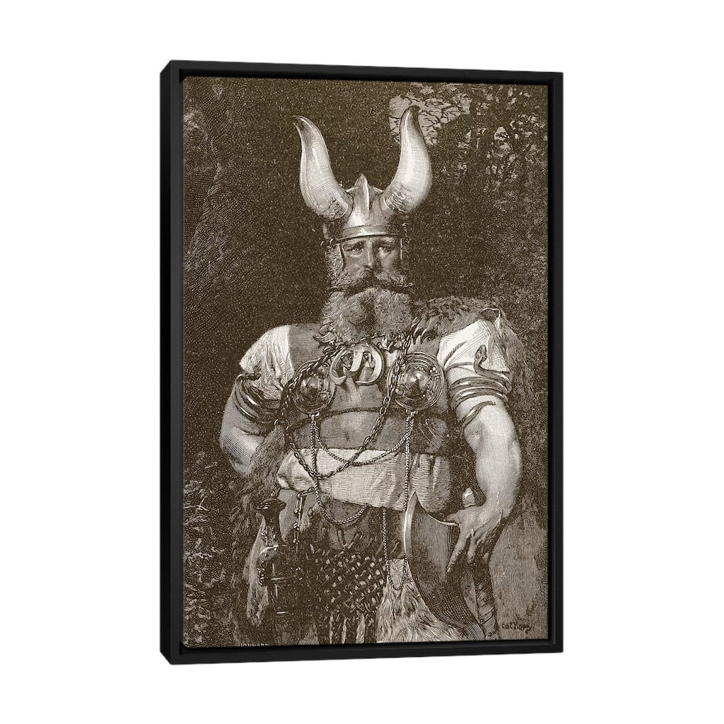 iCanvas "A Viking Chief, from 'The Church of England - A History for the People', pub. c.1910" by Carl Haag Framed Canvas Print