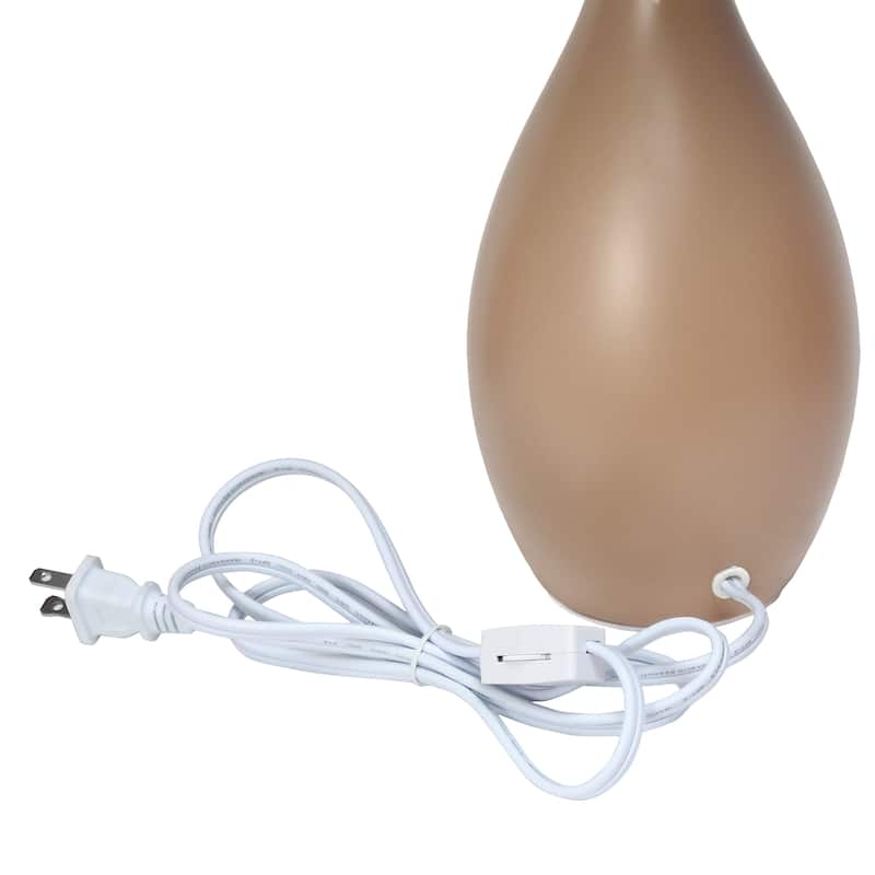 18.11" Standard Dewdrop TableLamp with Matching Fabric Shade