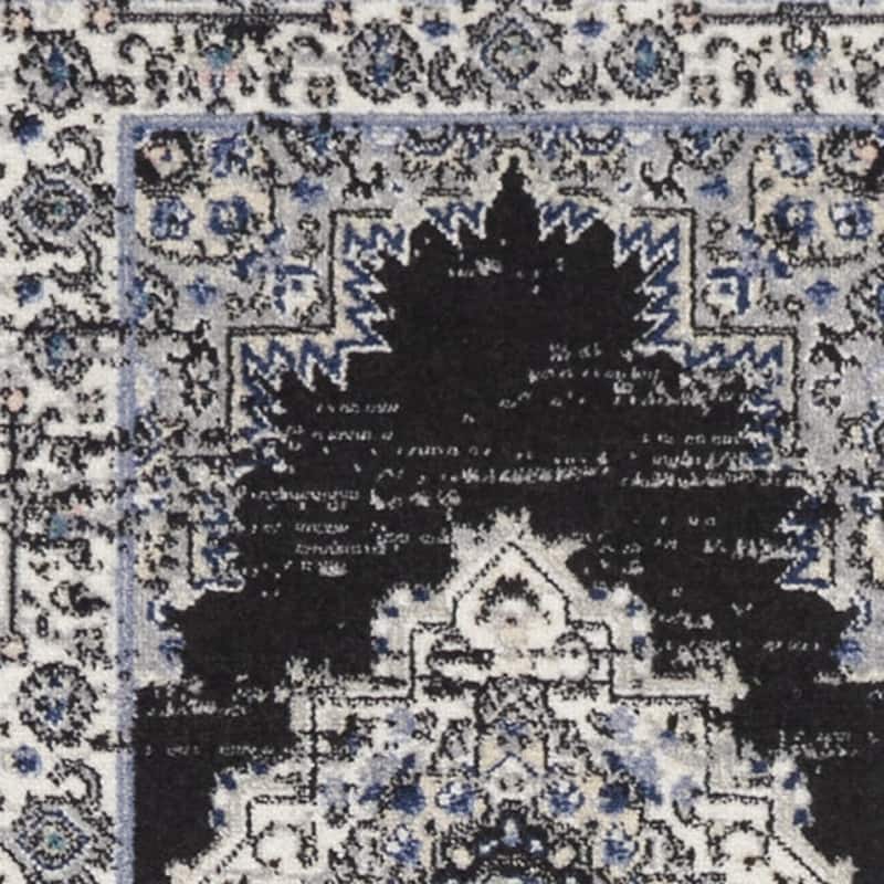 Makoy Power Loomed Distressed Floral Traditional Area Rug By HomeRoots - 120' X '26' X '0.5