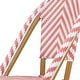 preview thumbnail 48 of 95, Furniture of America Irene French Chevron Wicker Patio Dining Chairs