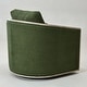 preview thumbnail 24 of 165, KINWELL 31"W Oak Frame Upholstered Swivel Barrel Armchair