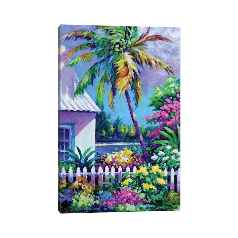 iCanvas "Palm At Cayman Kai" by John Clark Canvas Print