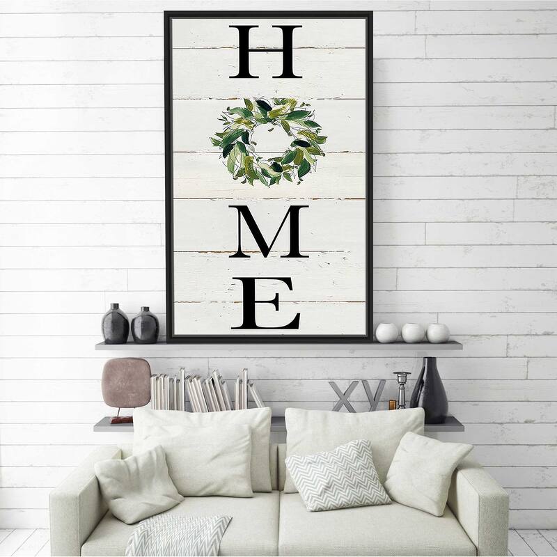 "Home" Print on Floating Canvas