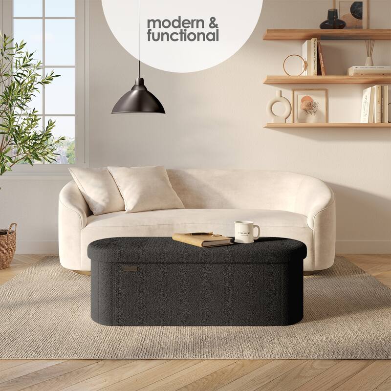 Emperyan Storage Bench for Living Room, Small Ottoman Foot Rest