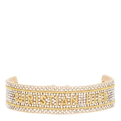 Christian Dior Bracelet with Crystals - Beige