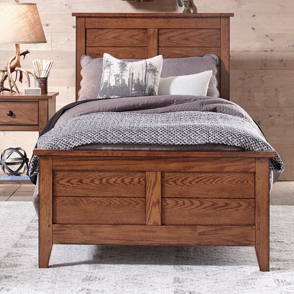 Copper Grove Epper Aged Oak Panel Bed. Opens flyout.