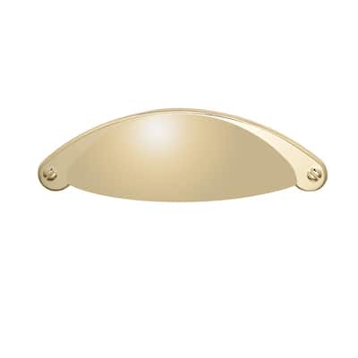 Utopia Alley Elgin Bin Pull Handle - Polished Gold - Metal Drawer Pull Handle, 2.5" Center to Center