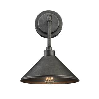 Dansk 1-Light Wall Sconce in Galvanized Metal
