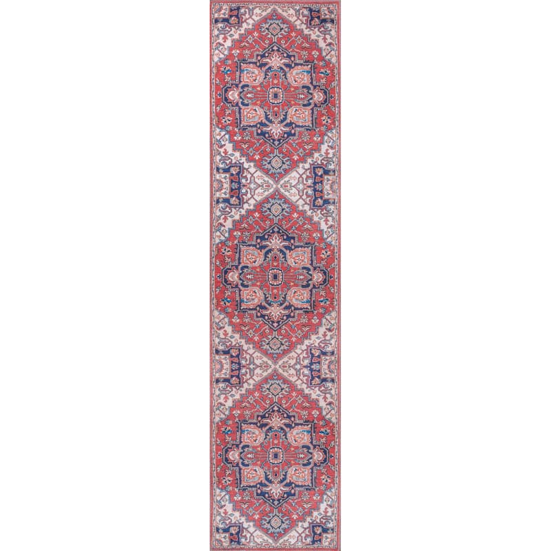 JONATHAN Y Cirali Ornate Large Medallion Machine Washable Area Rug