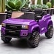preview thumbnail 15 of 26, 12V Licensed Toyota LC250 Ride-On Car with Remote Control, Four-Wheel Suspension, Bluetooth,LED Lights,USB,Music for Kids 2-4 Purple