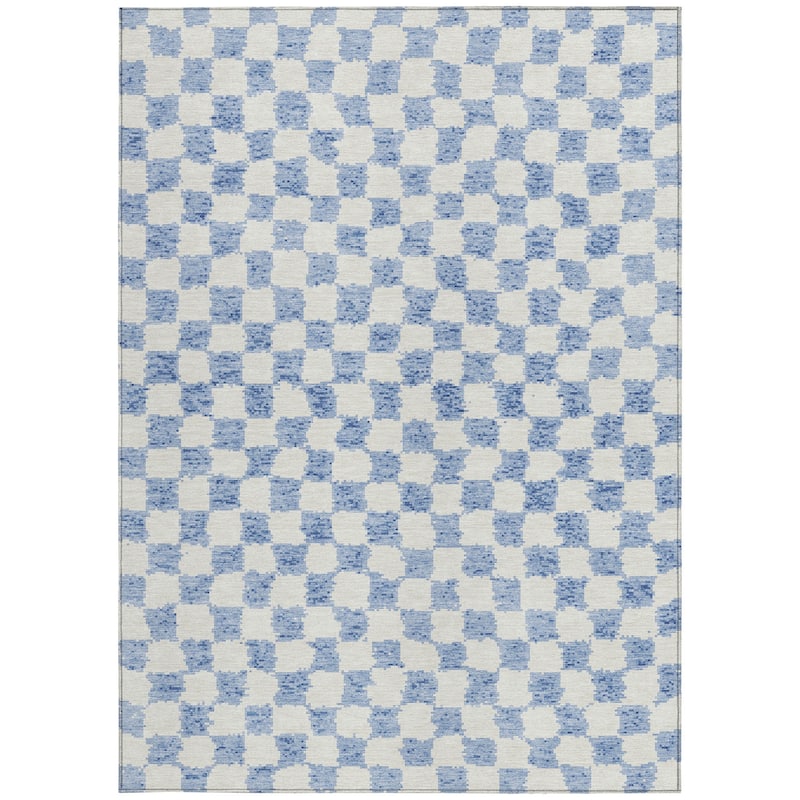 HomeRoots Geometric Transitional Rectangle Outdoor Rug