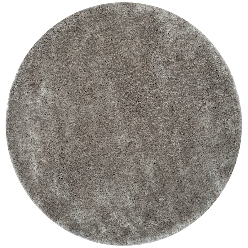 SAFAVIEH Handmade South Beach Leonella Shag Solid Polyester Rug
