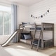 preview thumbnail 20 of 38, Max and Lily Classic Twin over Twin Low Bunk with Easy Slide Clay